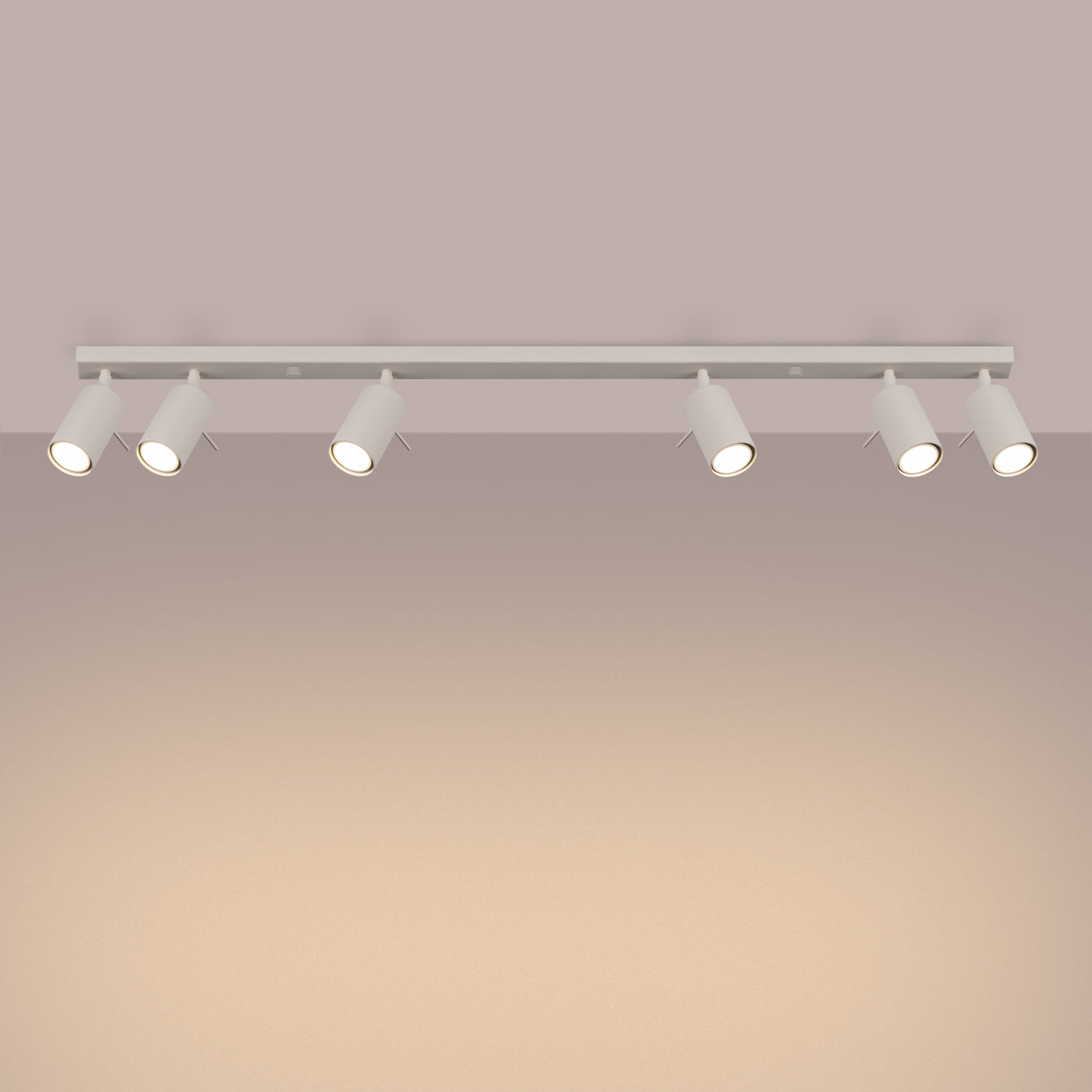 Plafondlamp RING 6L beige