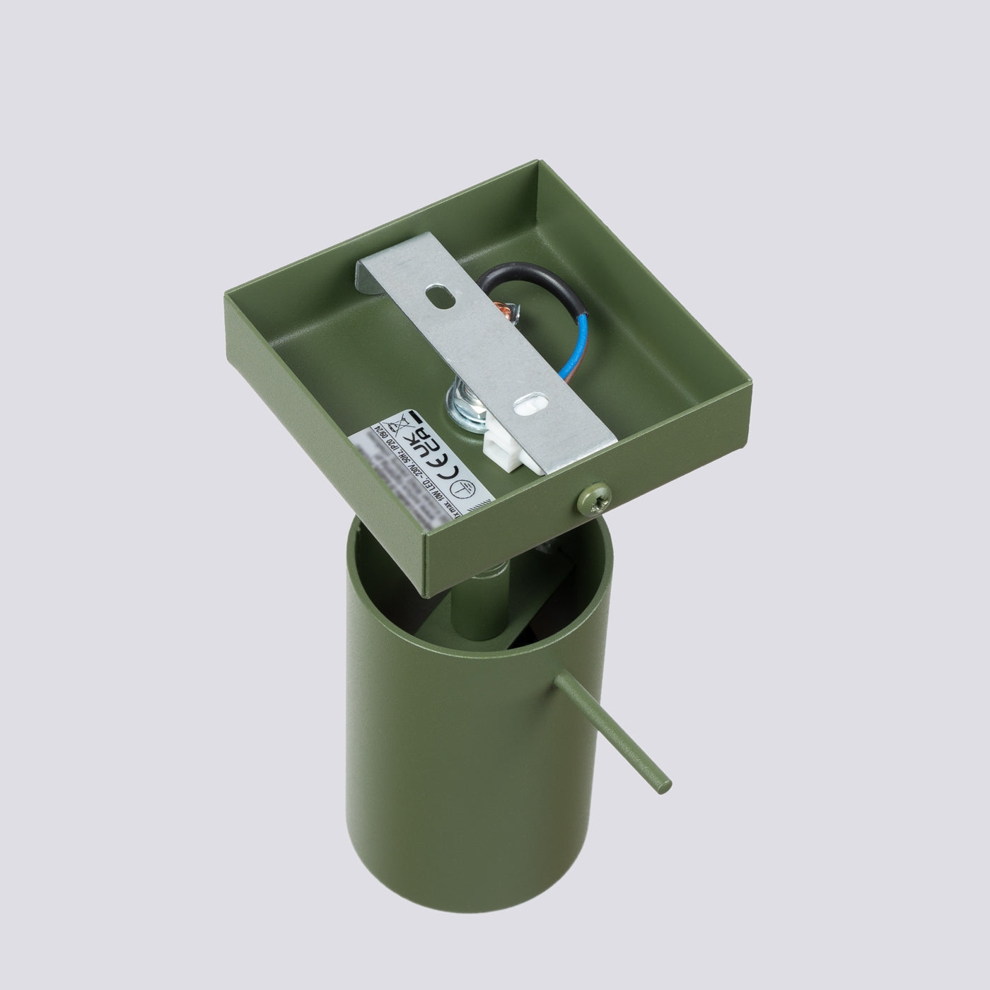 Wandlamp RING olijfgroen
