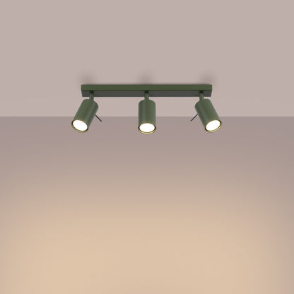 Plafondlamp RING 3L olijfgroen