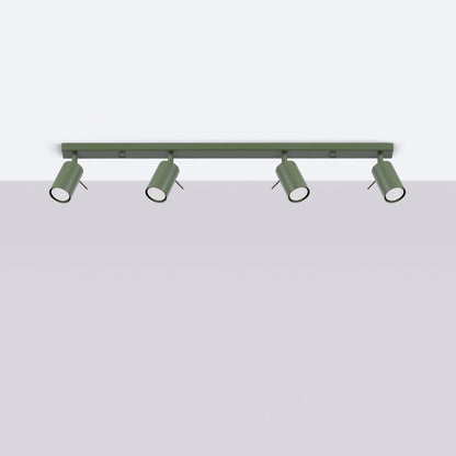 Plafondlamp RING 4L olijfgroen
