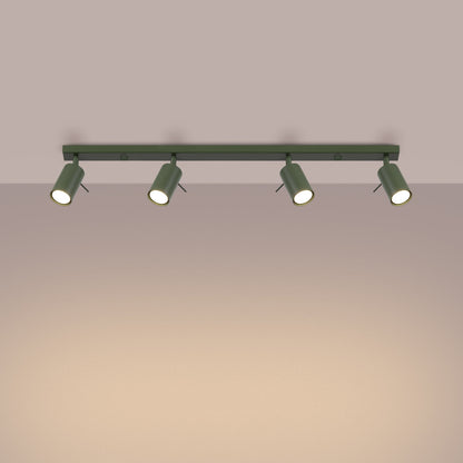 Plafondlamp RING 4L olijfgroen