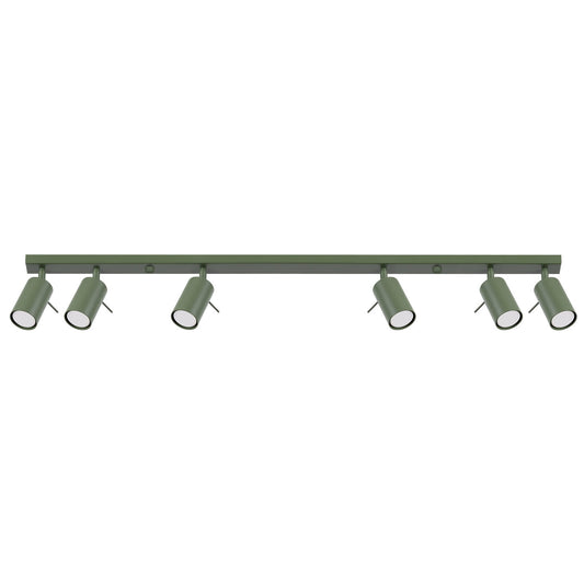 Plafondlamp RING 6L olijfgroen