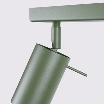 Plafondlamp RING 6L olijfgroen