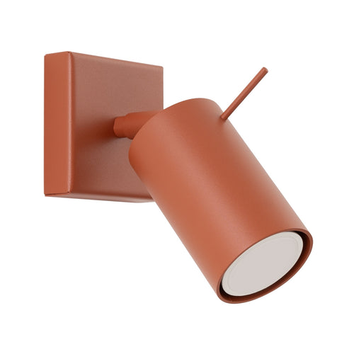 Wandlamp RING rood ochra