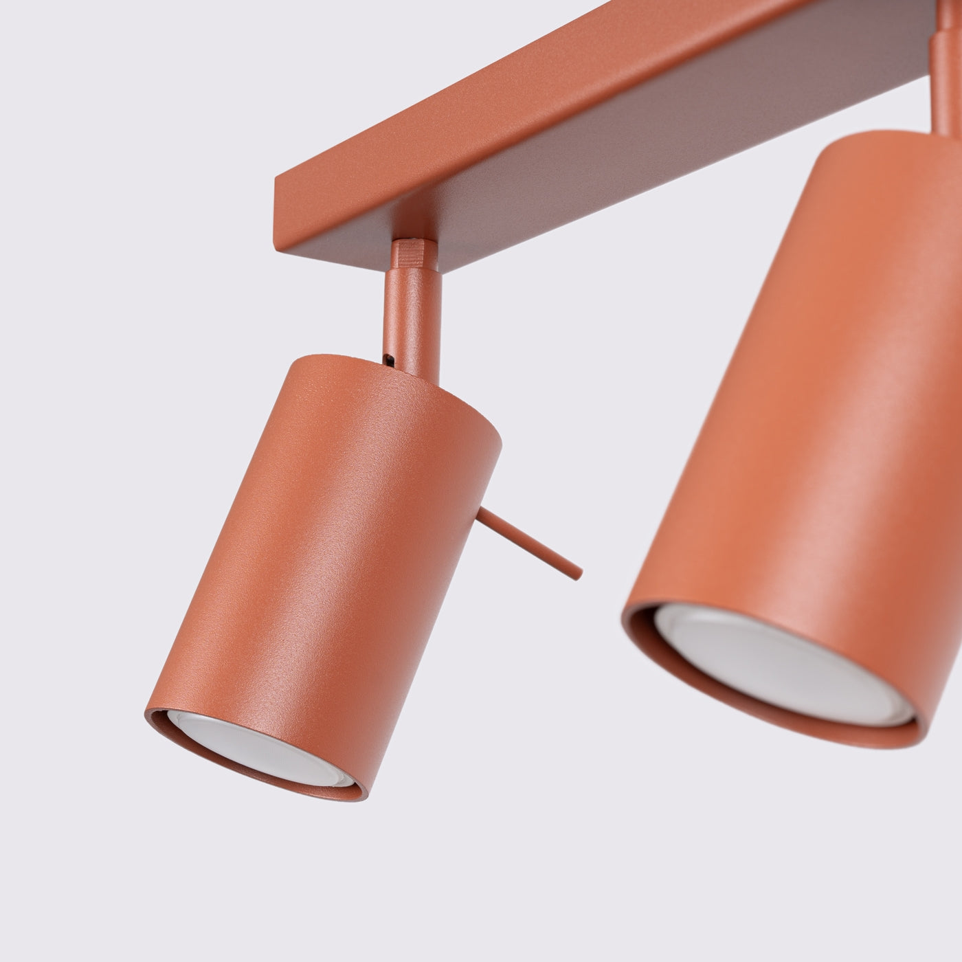Plafondlamp RING 2 rood ochra