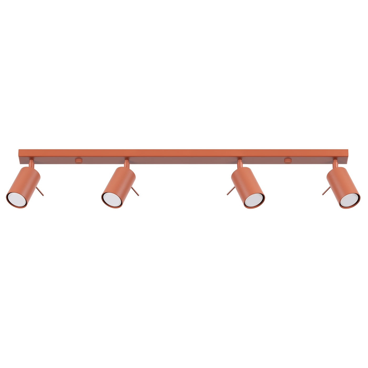 Plafondlamp RING 4L rood ochra