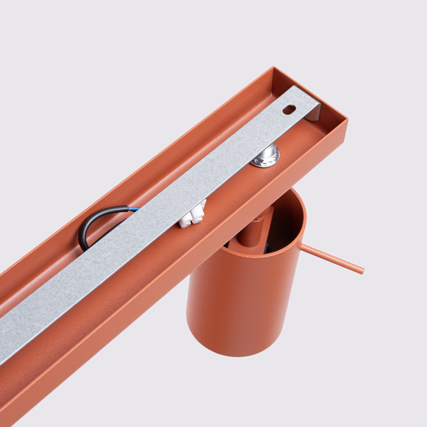 Plafondlamp RING 6L rood ochra