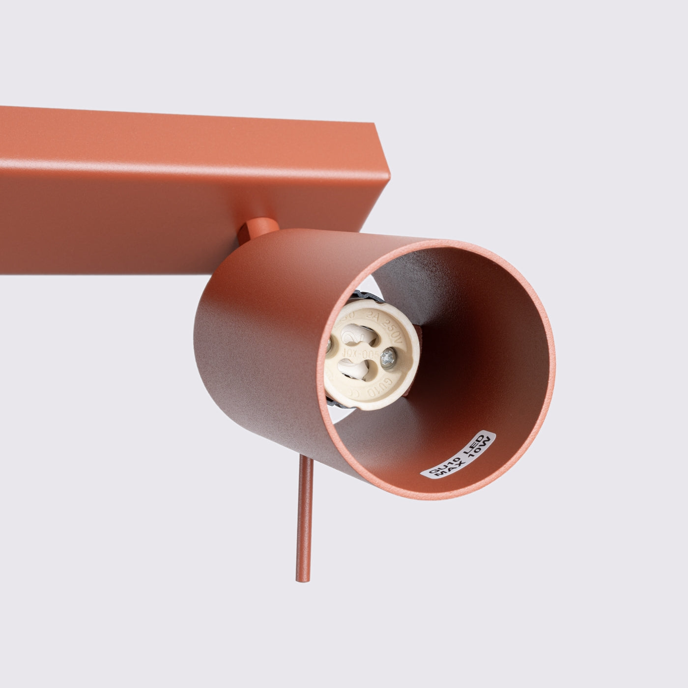 Plafondlamp RING 6L rood ochra