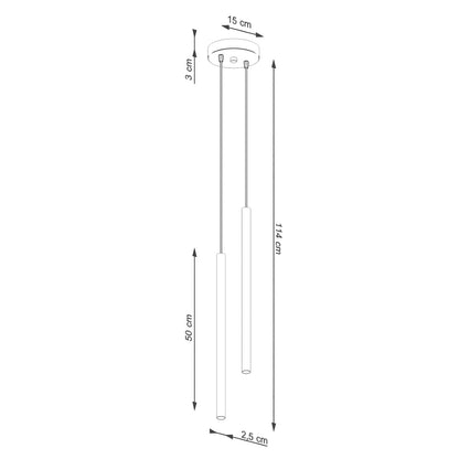 Hanglamp PASTELO 2 beige