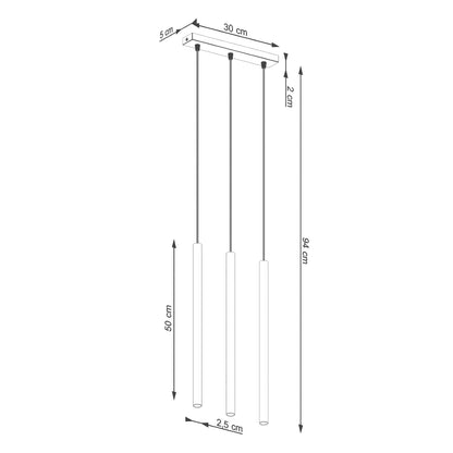 Hanglamp PASTELO 3 beige