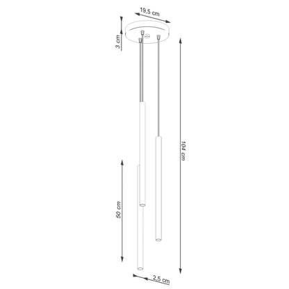 Hanglamp PASTELO 3P beige