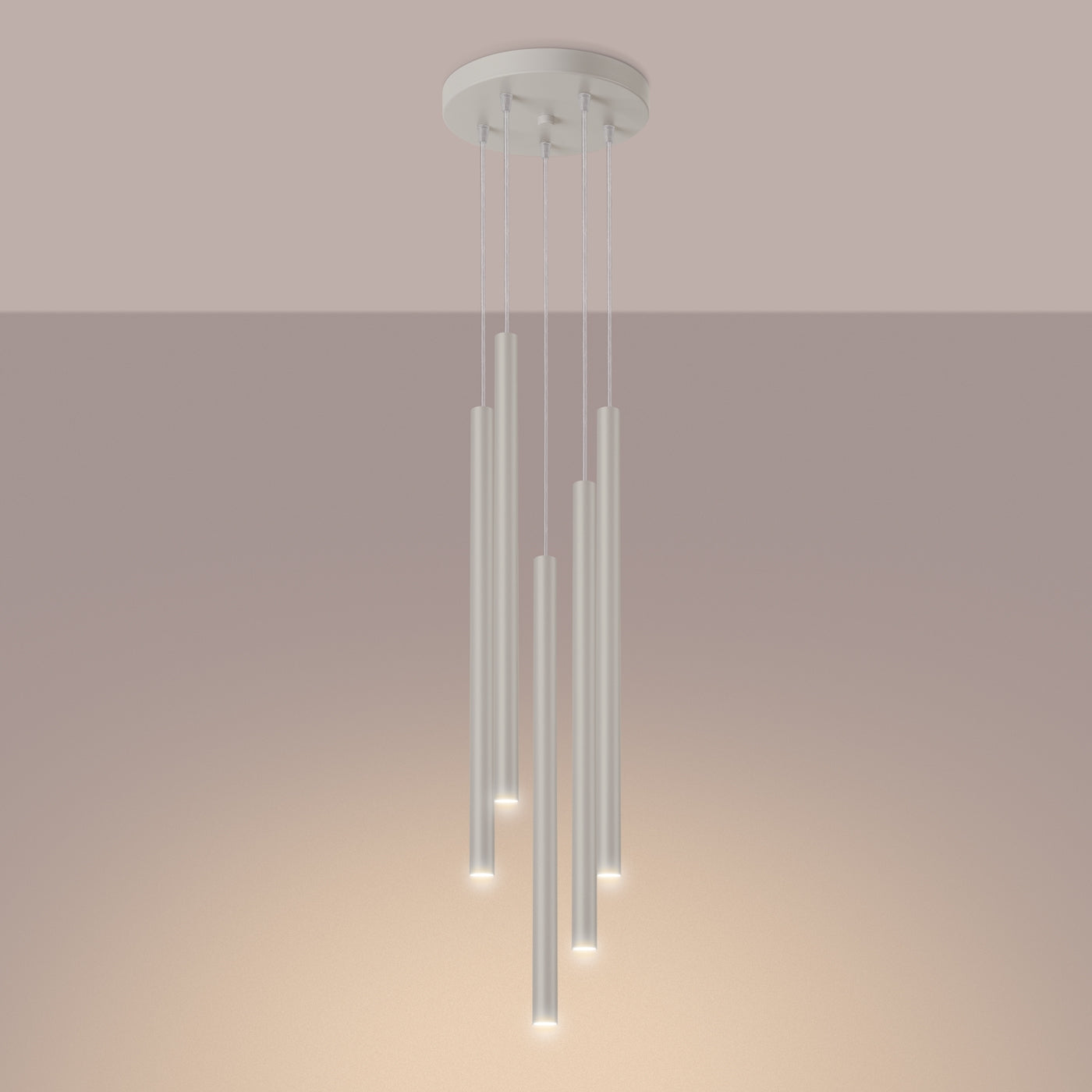 Hanglamp PASTELO 5P beige