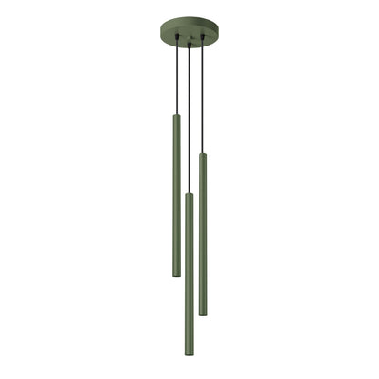 Hanglamp PASTELO 3P olijfgroen