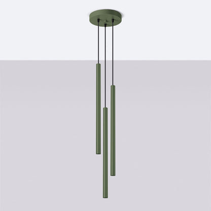 Hanglamp PASTELO 3P olijfgroen