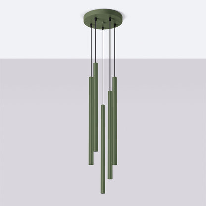 Hanglamp PASTELO 5P olijfgroen