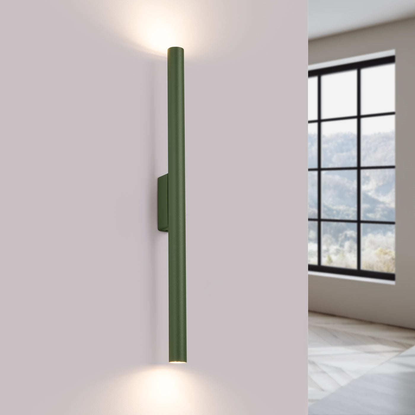 Wandlamp PASTELO 2 olijfgroen