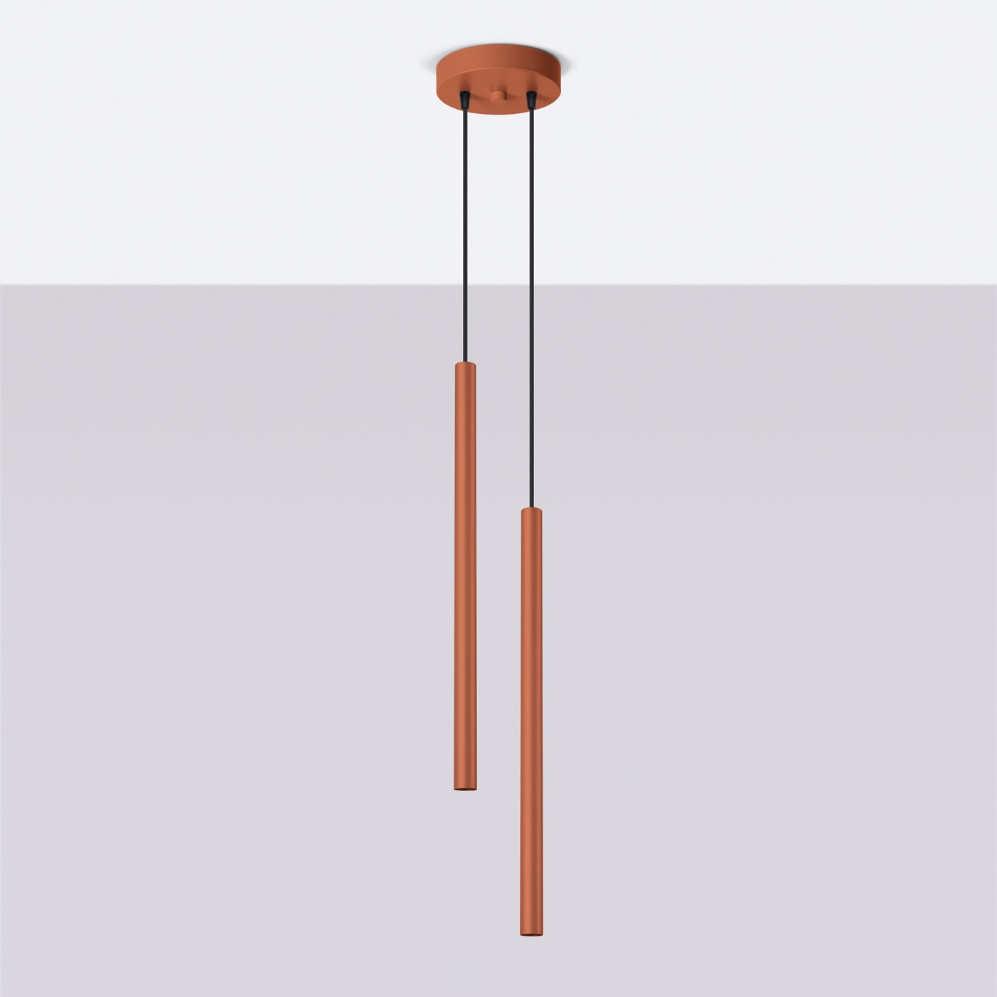 Hanglamp PASTELO 2 rood oker