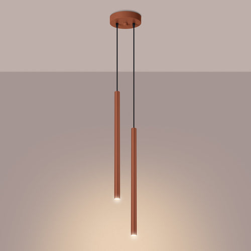Hanglamp PASTELO 2 rood oker