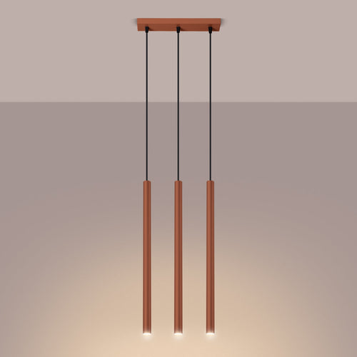 Hanglamp PASTELO 3 rood oker