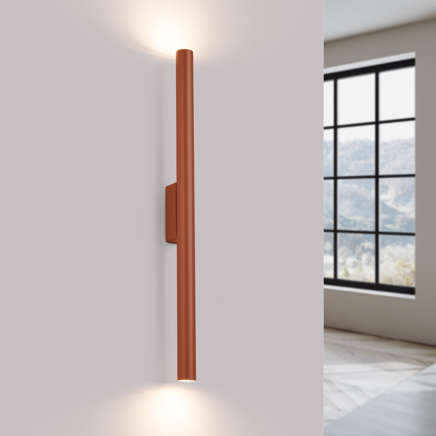 Wandlamp PASTELO 2 rood oker