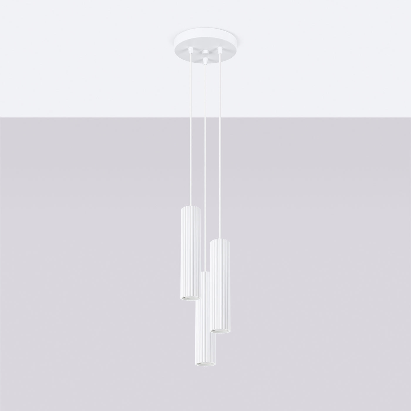 Hanglamp KARBON 3P wit