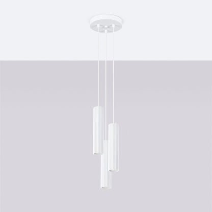 Hanglamp KARBON 3P wit