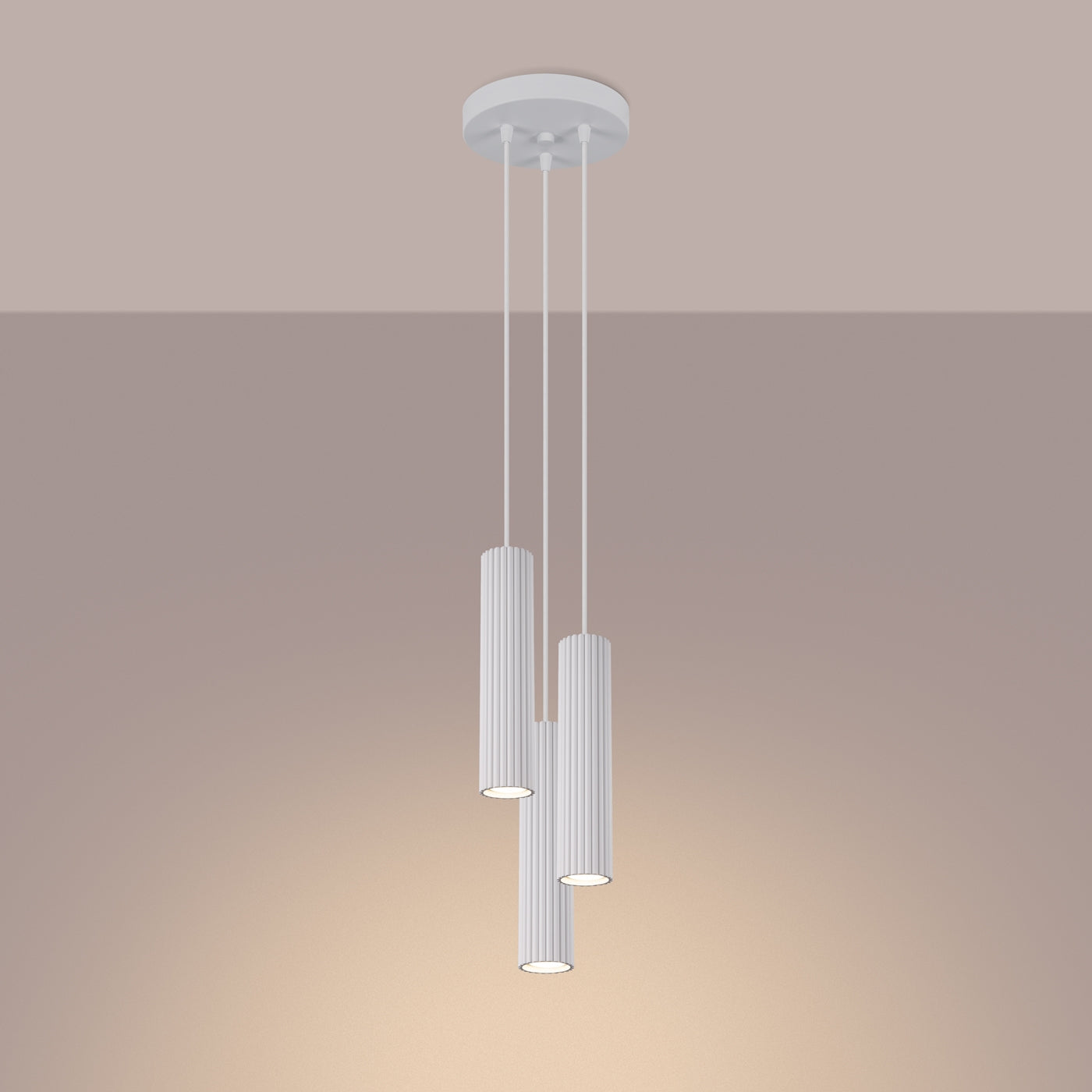 Hanglamp KARBON 3P wit