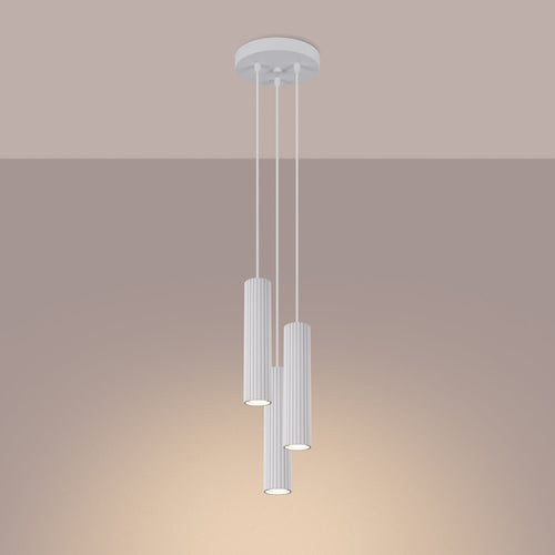 Hanglamp KARBON 3P wit