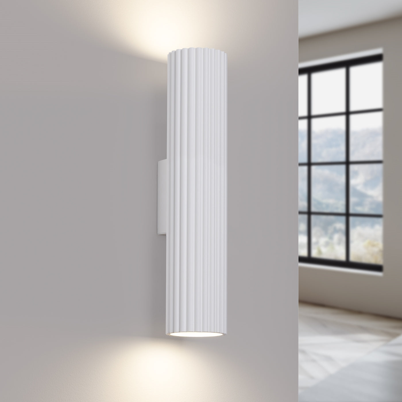 Wandlamp KARBON 30 wit