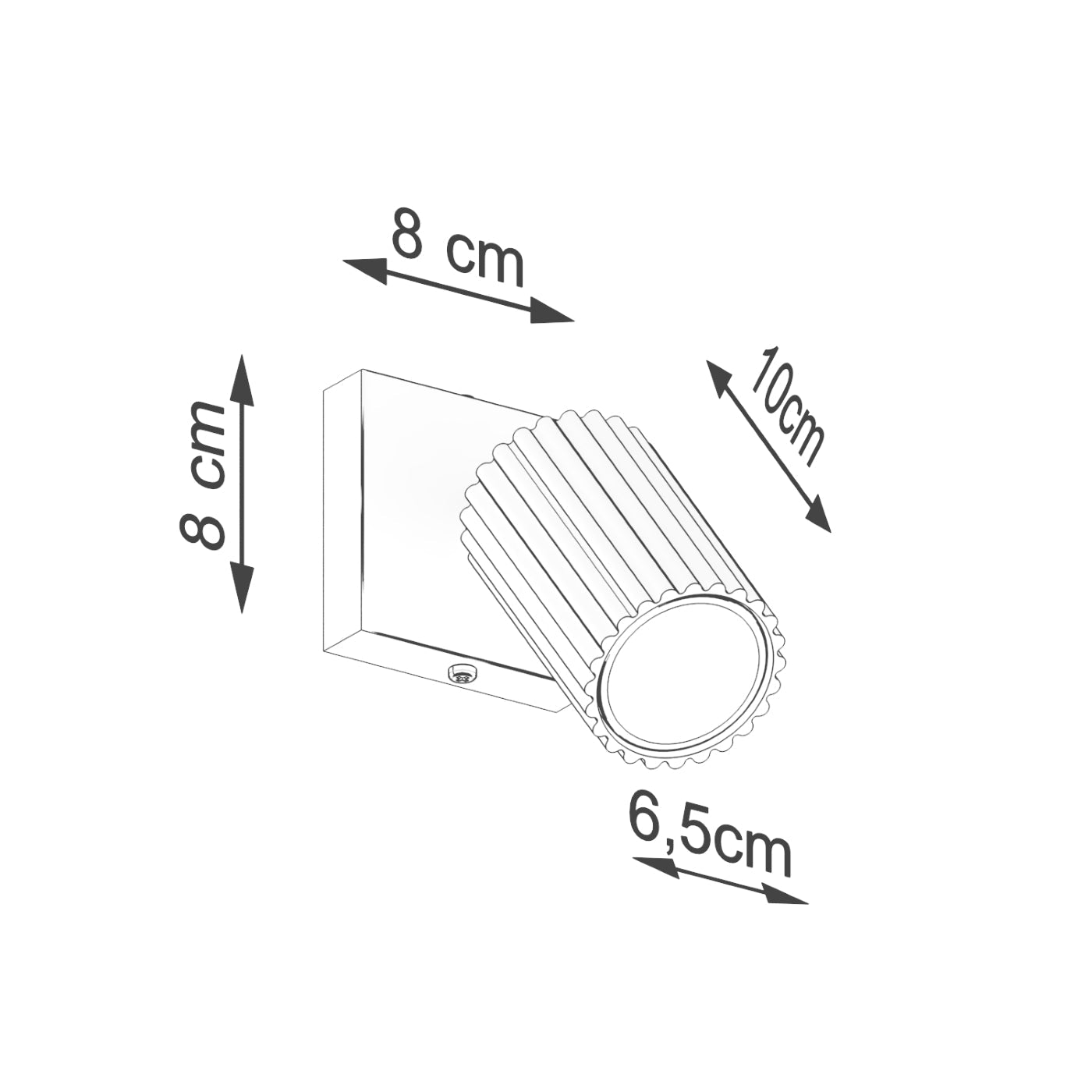 Wandlamp KARBON wit