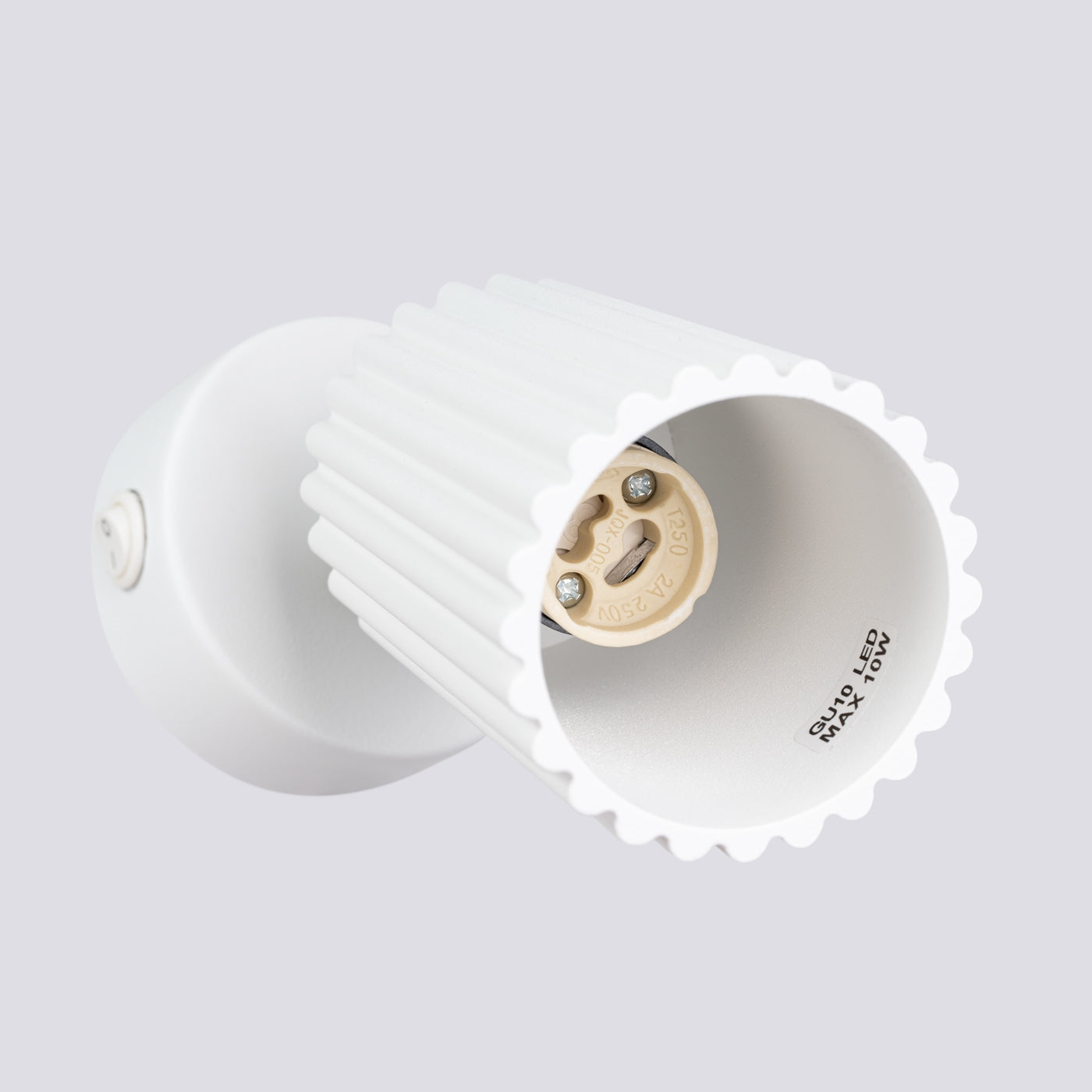 Wandlamp KARBON wit met schakelaar