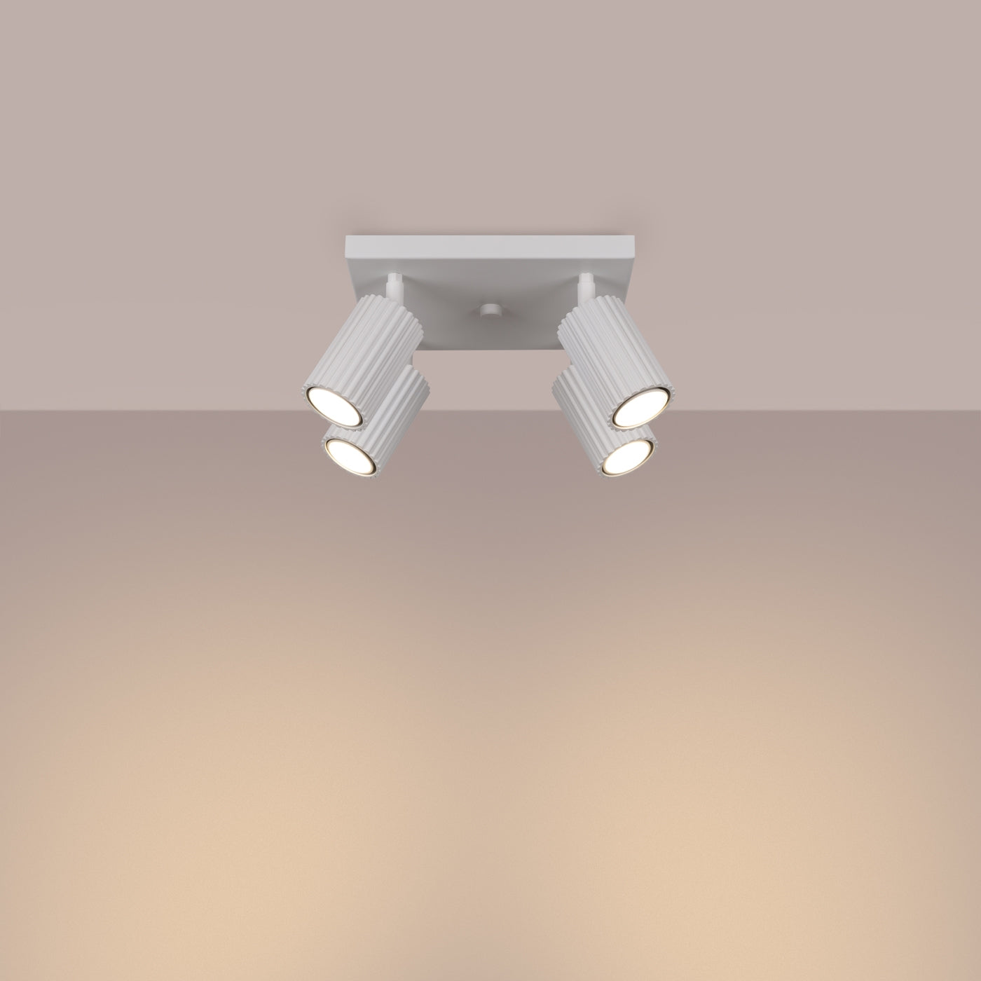 Plafondlamp KARBON 4 wit