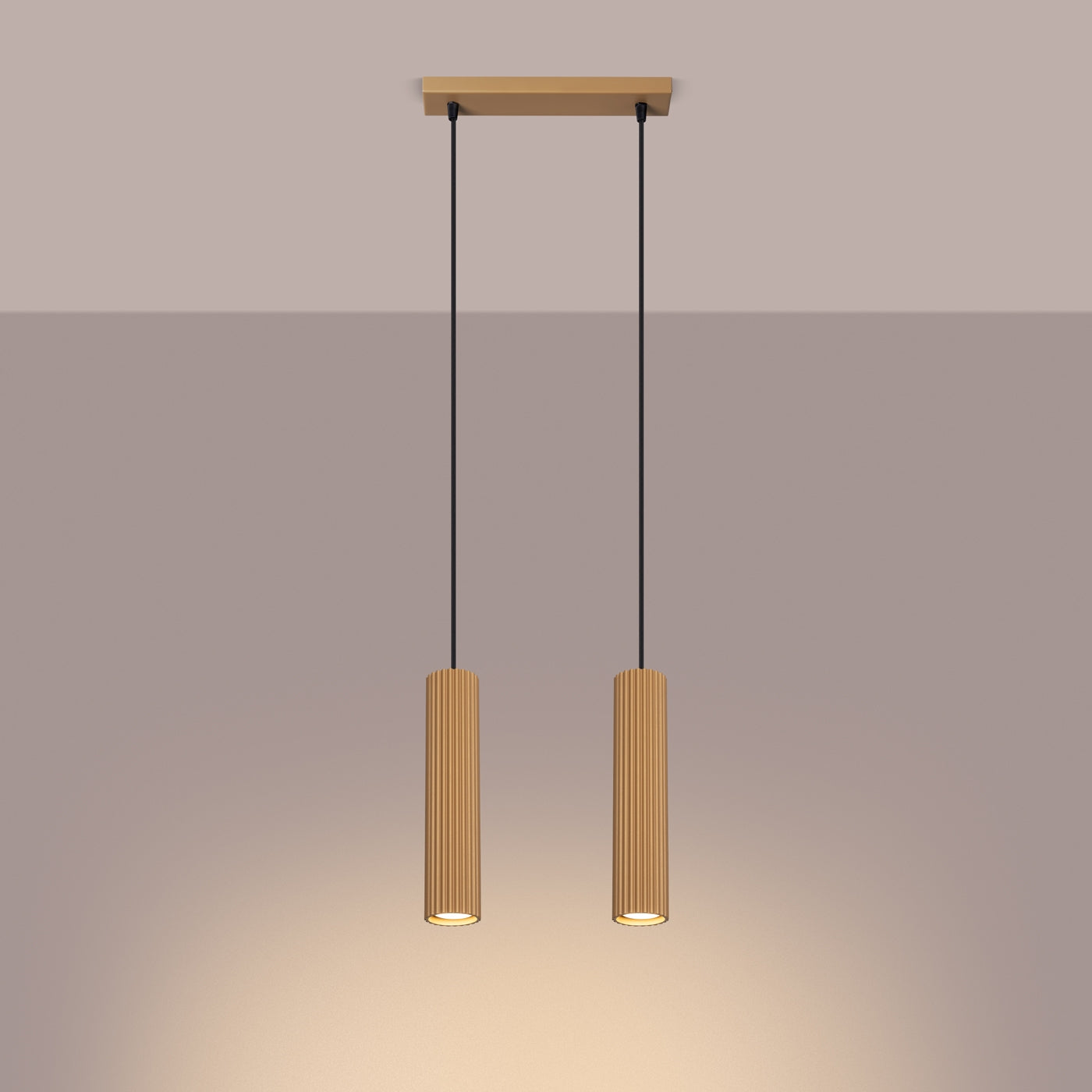 Hanglamp KARBON 2 goud