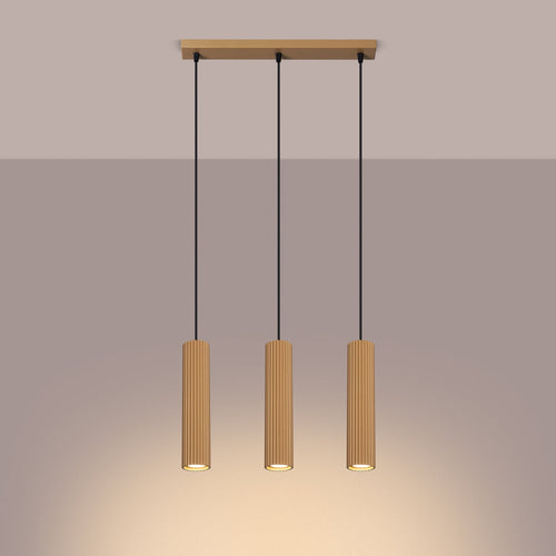 Hanglamp KARBON 3L goud