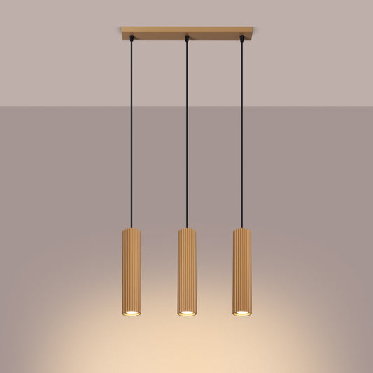 Hanglamp KARBON 3L goud