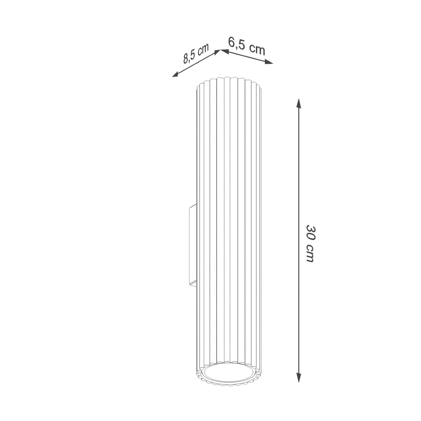 Wandlamp KARBON 30 goud