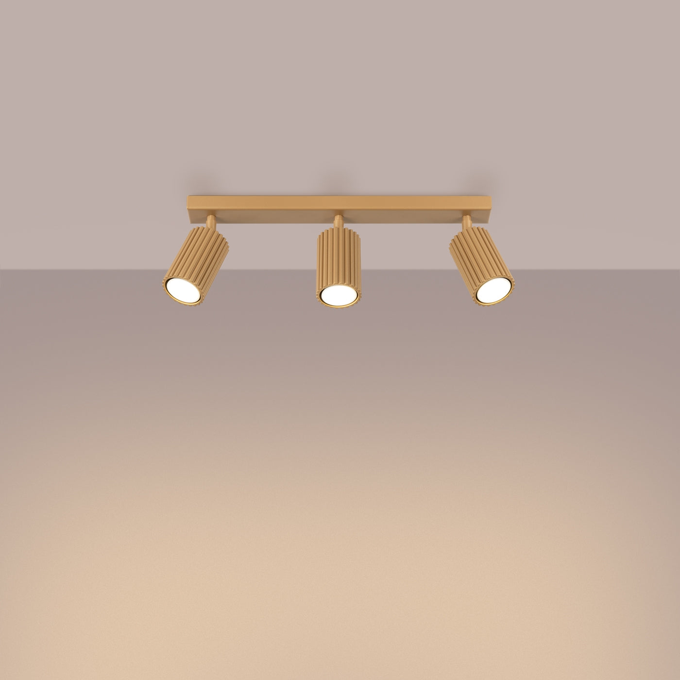 Plafondlamp KARBON 3L goud