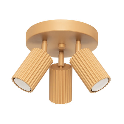 Plafondlamp KARBON 3P goud