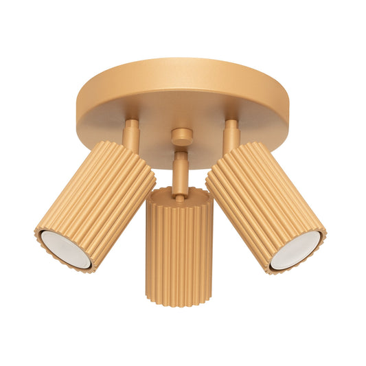 Plafondlamp KARBON 3P goud