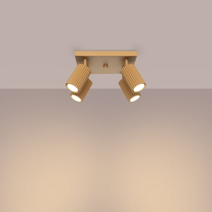 Plafondlamp KARBON 4 goud