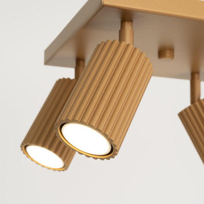 Plafondlamp KARBON 4 goud
