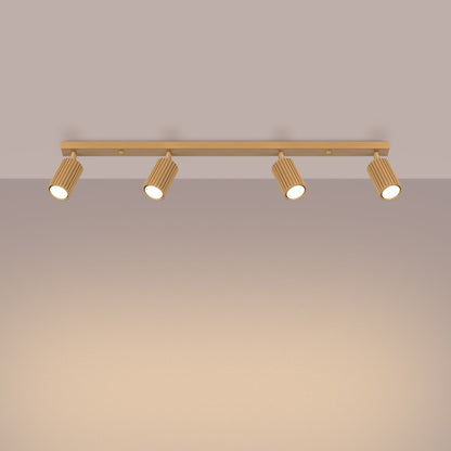 Plafondlamp KARBON 4L goud