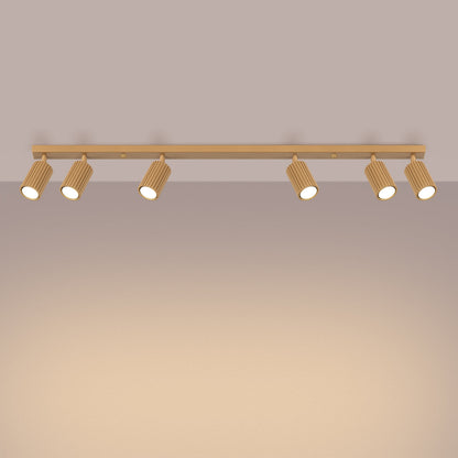 Plafondlamp KARBON 6L goud