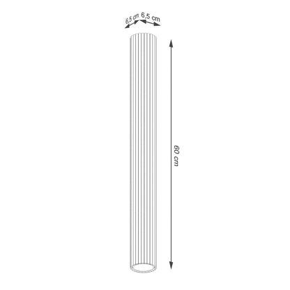 Plafondlamp KARBON 60 zwart