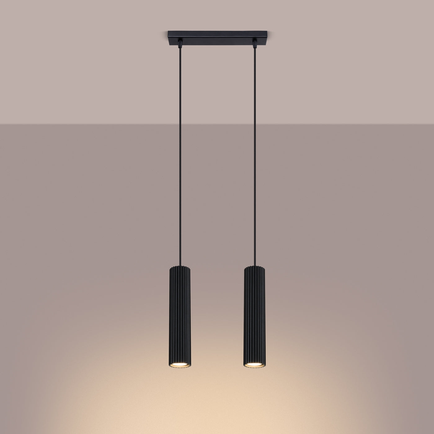 Hanglamp KARBON 2 zwart