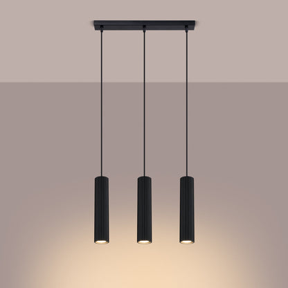 Hanglamp KARBON 3L zwart