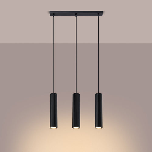 Hanglamp KARBON 3L zwart