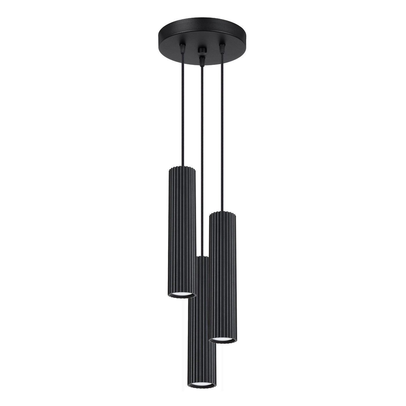 Hanglamp KARBON 3P zwart