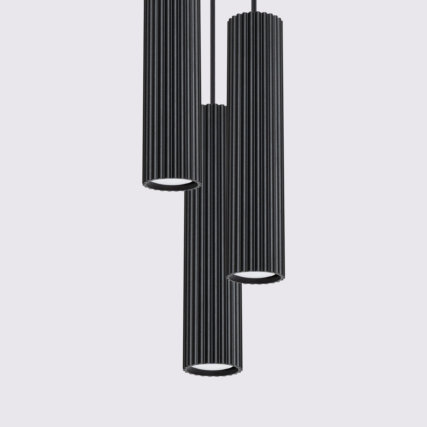 Hanglamp KARBON 3P zwart