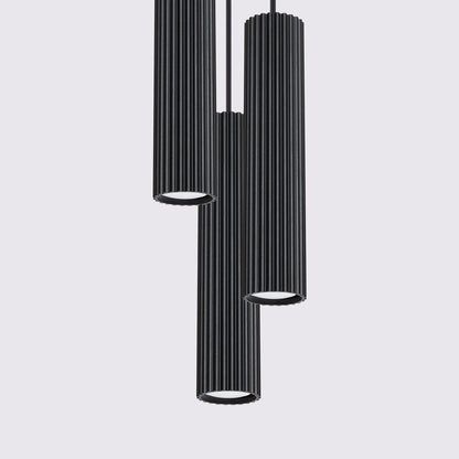 Hanglamp KARBON 3P zwart